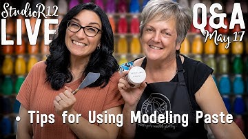 Live Q&A with Patty & Kari G: Creating Raised Textures through Stencils