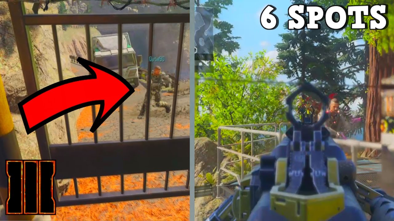 BO3 GLITCHES   6 REDWOOD Glitch Spots, Outside the Map, & Secret