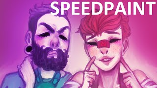 Phill And Leslie From Another Planet - Speedpaint