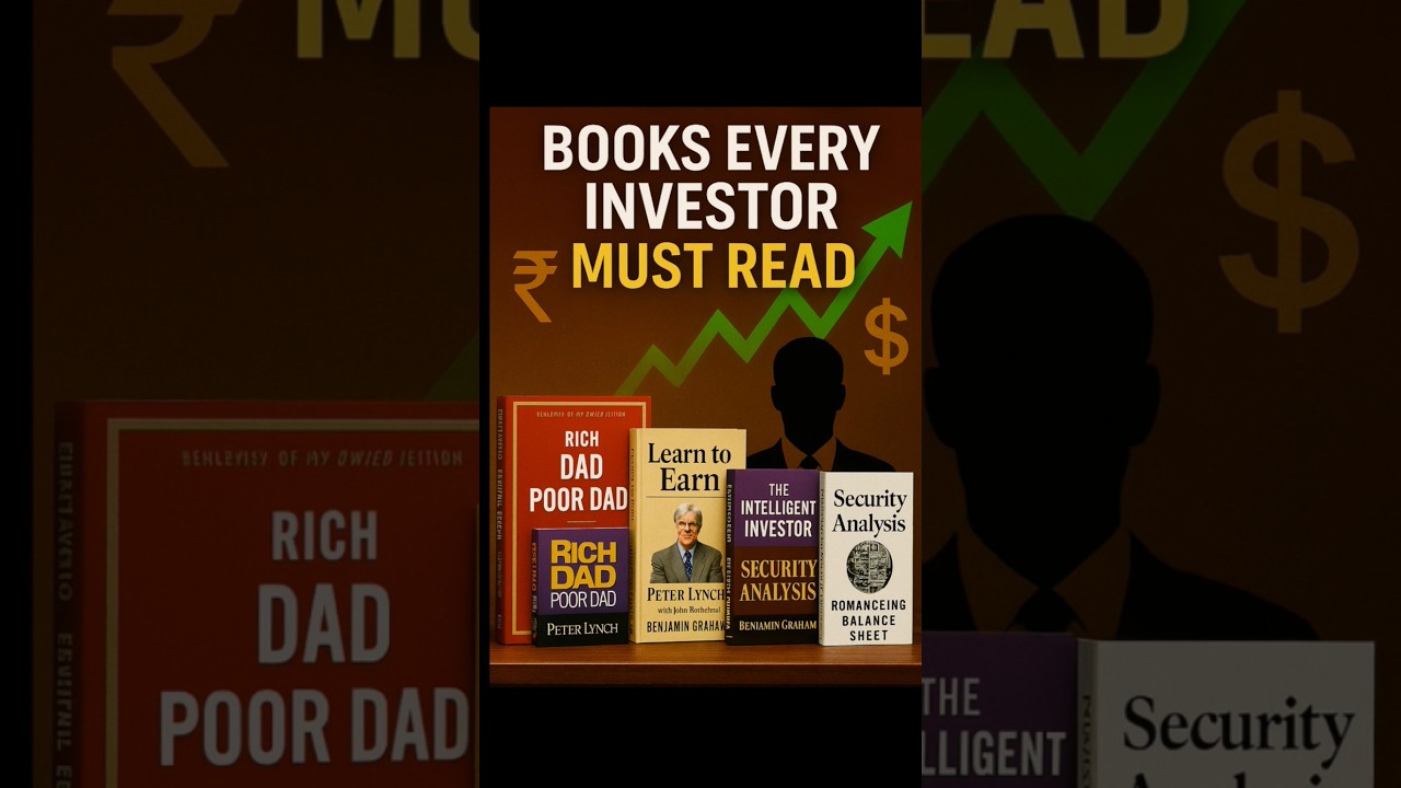 Books Every Investor Must Read 📚 | Rich Dad, Intelligent Investor, Peter Lynch & More