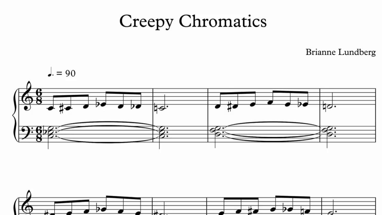 Creepy Chromatics - Halloween Piano Sheet Music - YouTube