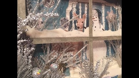 Woodland Winter Shadowbox Canvas Share