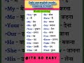 दैनिक बोले जाने वाले शब्दों के अर्थ | मेरे साथ सीखो || #shortsvideo #ytshorts #shorts #viralvideo