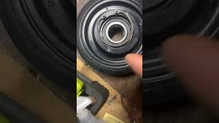 How to reinstall C-clip into idler wheels bogey wheels
