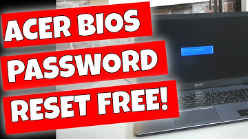 Gratis wachtwoord voor Acer laptop BIOS resetten of verwijderen