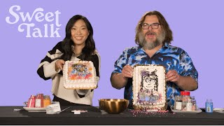 Jack Black & Awkwafina Attempt to Draw Each Other ON CAKE | Sweet Talk