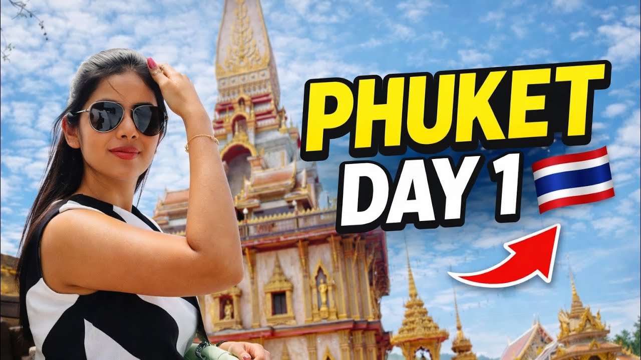 “Phuket Day 1 🇹🇭 | Old Town, Chalong Temple & Karon View Point – Full Sightseeing Vlog (Hindi)