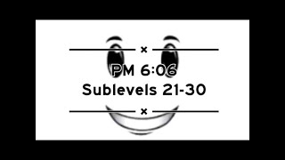sublevels 21-30 guide