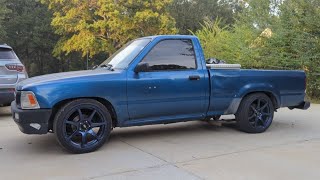 1994 Toyota Pickup Motegi Racing MR154 Battle Wheels | 2" drop Belltech Block De-Crank Torsion Bars