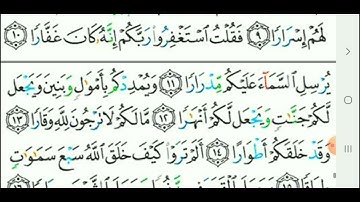 (سورة نوح) من( ١١) حتي( ٢٢)