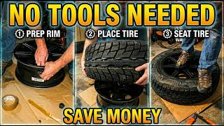 TPMS And New Winter Tire Install On Winter Wheels With No Tools.