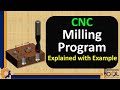 Cnc milling program  canned cycle  cnc programming  explained with example