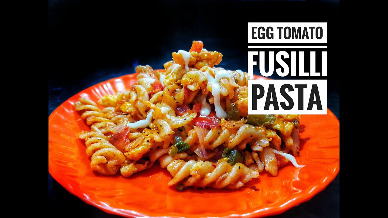 Egg Tomato Fusilli Pasta Egg Tomato Pasta Egg Pasta Pasta in