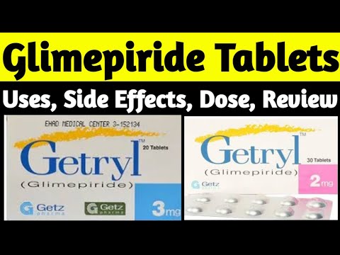 Glimepiride 2mg, 1,mg, 4mg uses in urdu - Getryl 2mg, 4mg tablet uses in urdu, Side Effects, Dose