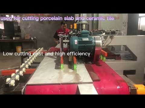How to cut the porcelain large format tiles / large slabs?continuous and automatic cutting porcelain