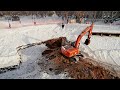 Копают траншею в пересохшем пруду: в Самаре начался ремонт парка «Молодежный»