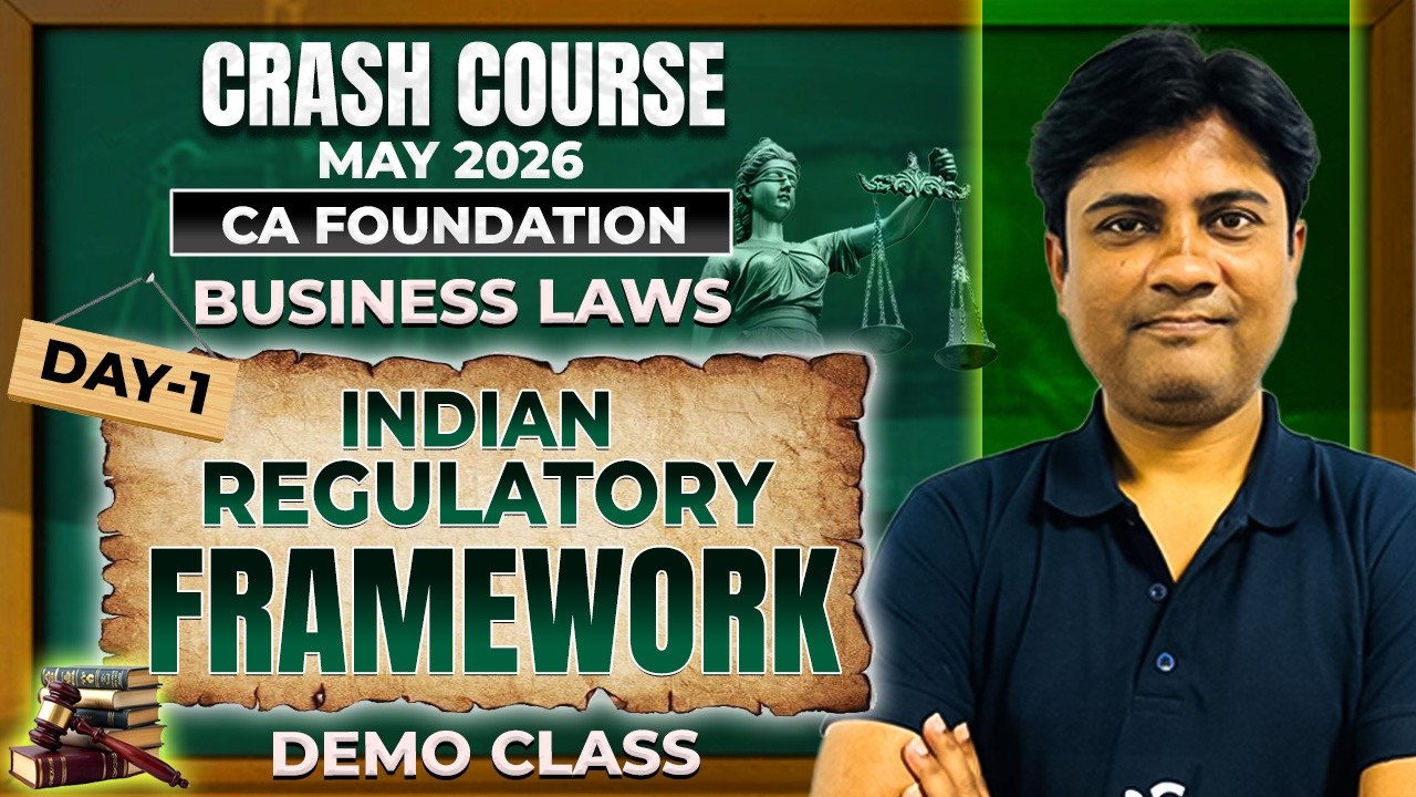 CA Foundation Crash Course May 2026 | Paid Batch | Business Laws | Demo Class 1