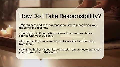 How Do I Take Responsibility? - Spiritual Universe Unlocked