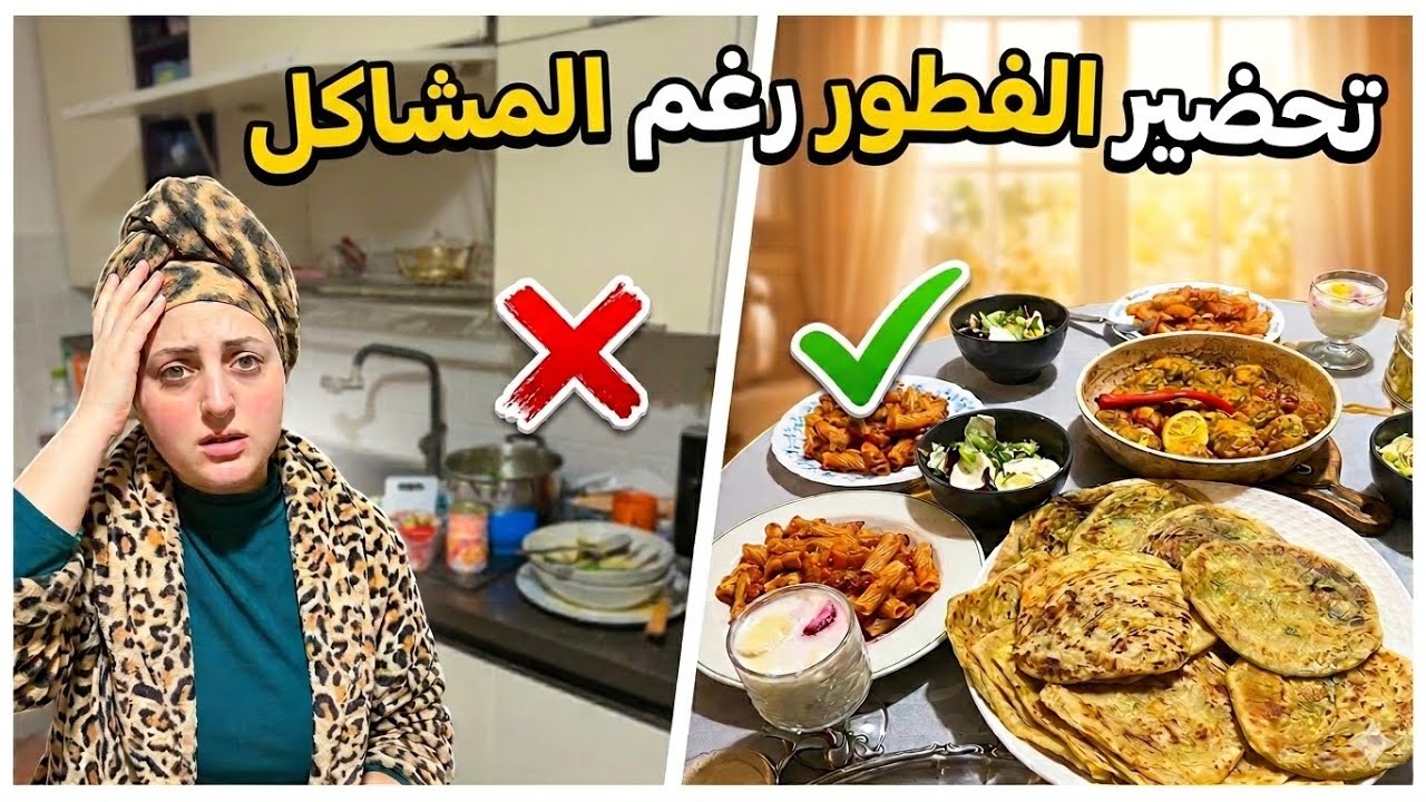 😨كيف تسيطرين على أعصابك وتطبخي فطوراً رائعاً وسط المشاكل؟ 🔥تجربة قاسية!