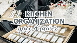 KITCHEN ORGANIZATION 2021: SPICE DRAWER ORGANIZATION