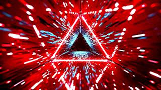 🎬 VisionKanal 4K – Roter Neon-Tunnel Unendliche Geschwindigkeit [Ohne Audio – 2 Stunden]