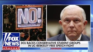 DOJ backs UC Berkeley conservatives in free speech fight