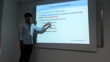 Advanced C# ADO NET Group3, 6 What is DataSet Presentation by Mr.  Chea Ponlork