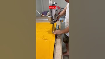 Unbelievable Precision! Tailor Slices Fabric Layers Like Butter 🔥 | Garment Factory Close-Up #asmr