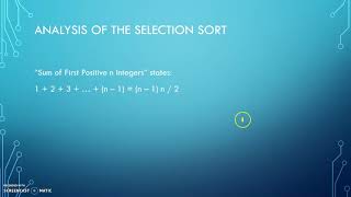Big O Analysis of Selection Sort Video 3 of 5
