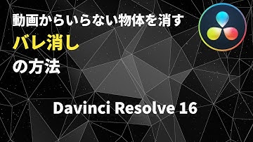 DavinciResolve 不要な物体を動画から消す【バレ消し】