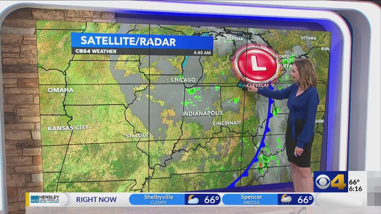 A cooler pattern returns; periods of light rain today - YouTube