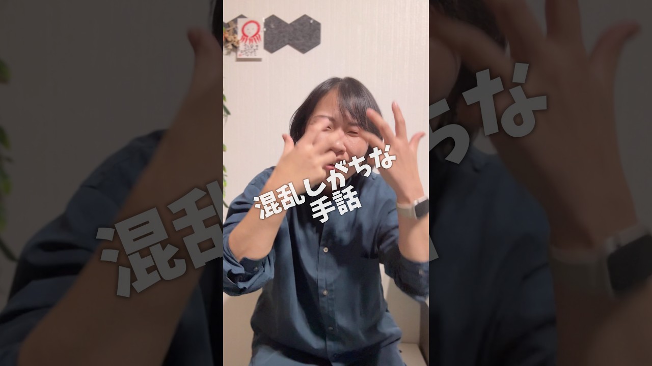 ある、やる、いる、混乱しがちな手話