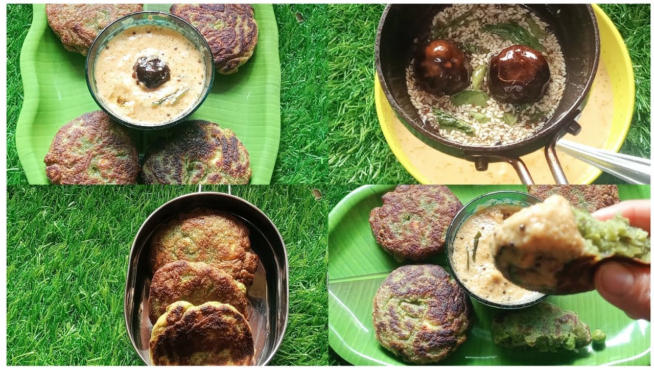 school tiffin ho ya morning breakfast  banaiye healthy and tasty palak bun Dosa with muli chutney