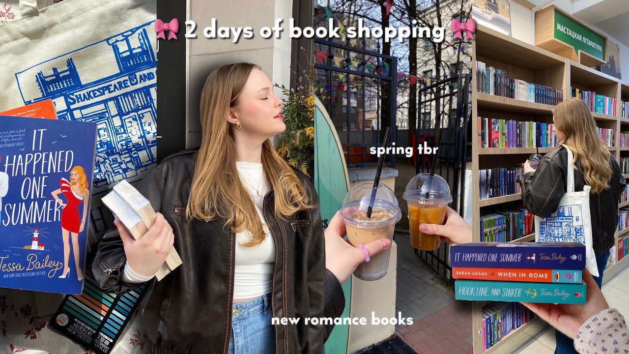 come book shopping with me! 🌸 new romance books, bookish haul, building my spring tbr