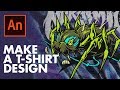 MAKING A T-SHIRT DESIGN FOR NICK AUTOMATIC: Using Adobe Animate