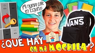 ¿Qué hay en MI MOCHILA? 🎒 TAG de la mochila MATEO 2017, en su nueva ESCUELA BRITÁNICA en ESPAÑA 🤔