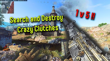 Crazy Clutches in Search and Destroy!!! Modern Warfare 1v5