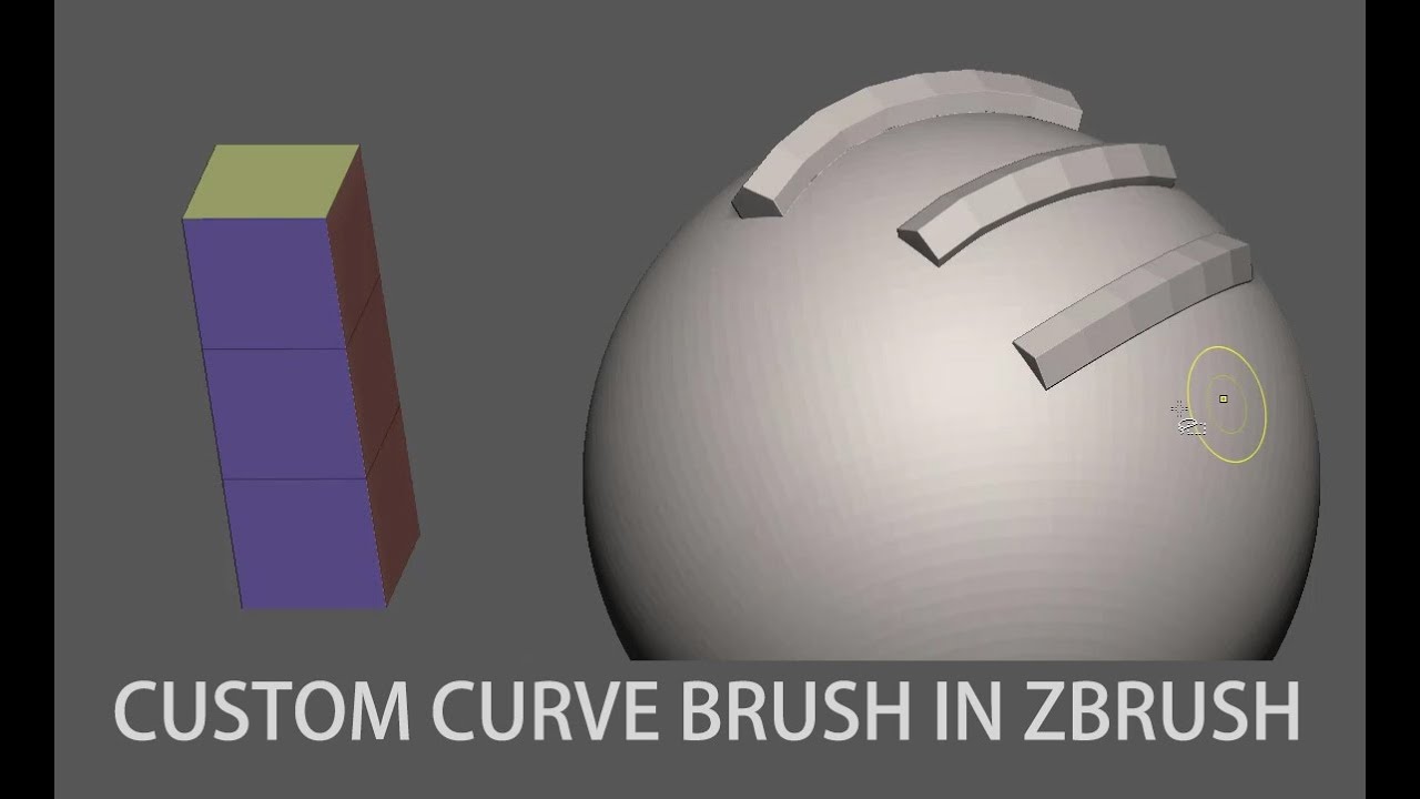 Creating custom curve brush in zbrush - YouTube