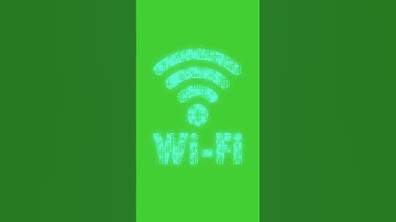 Animated WiFi symbol with animated binary code texture on a green screen | #wifi #internet #icon