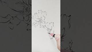 Drawing Session On A Cold Day, Pencil Floral Sketch, Creating Comfort Through Art #PencilSketch #Flo