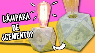 4 LÁMPARAS CASERAS SUPER FÁCILES CON ¿¡CEMENTO?! PASO A PASO - LÁMPARA MODERNA PARA DECORAR -CATWALK