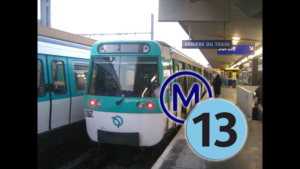 Métro ligne 13 (trajet entre Porte de SaintOuen et SaintDenis Porte