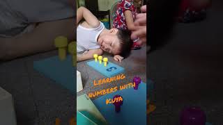 Learn numbers and colors with PEG NUMBER BOARDS