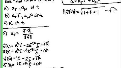 Normal and Tangential Components of Acceleration