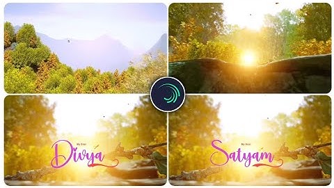 New trending Nature Name art Video Editing in Alight Motion || Instagram Viral Video Editing