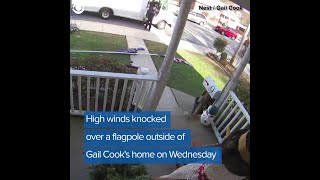 FedEx Driver Stops To Fold American Flag