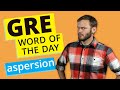 GRE Vocab Word of the Day: Aspersion | GRE Vocabulary