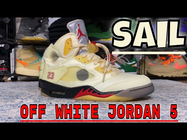 Detailed Look at the Off-White™ x Air Jordan 5 Sail