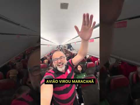 AVIÃO VIROU MARACANÃ: FLAMENGUISTAS ALOPRAM NO VOO DA ARGENTINA PRA LIMA