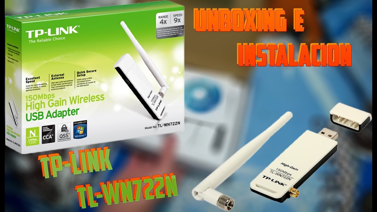 Unboxing e instalacion del TP-Link TL-WN722N - YouTube